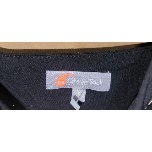 Gharani Stok London Fashion Designer Black Dress Sequin Bodice Elastane MINT, Sm - Picture 6 of 10